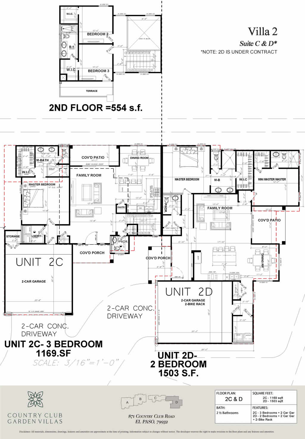 871 Country Club 2C-D floor plans_Alt