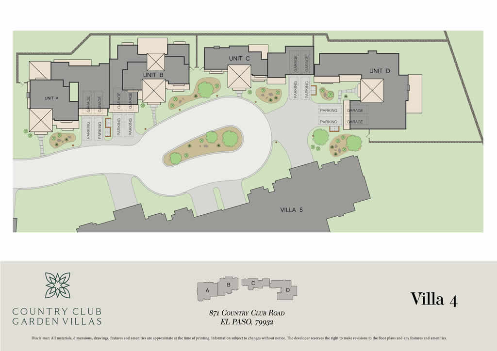 871 Country Club Villa 4 Site Plan